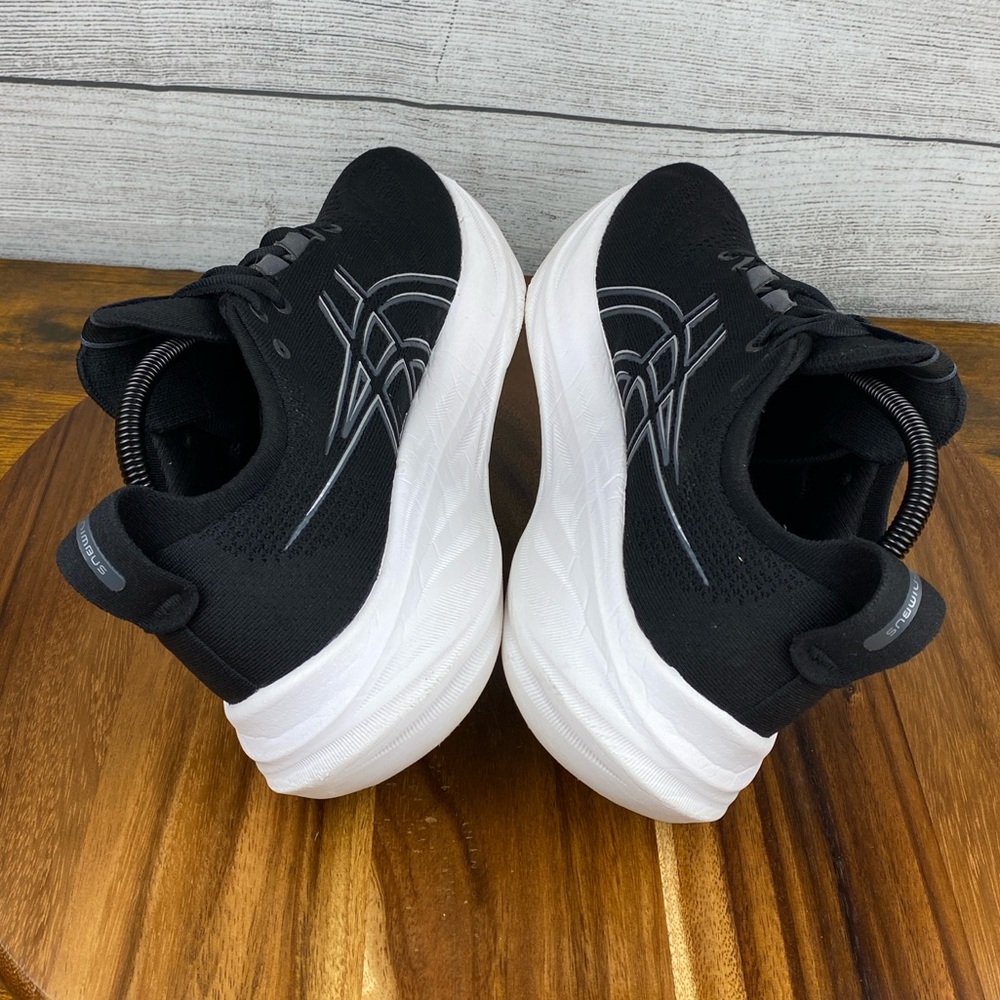 Asics Black and White Athletic Shoes - Picture 10 of 13